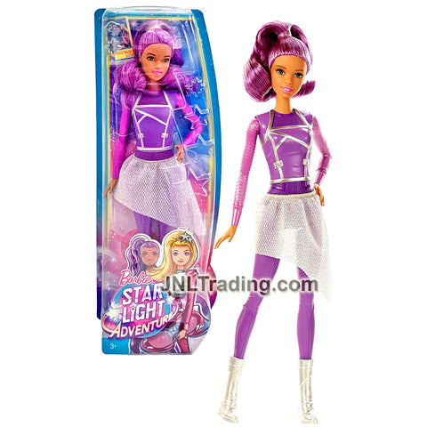 Year 2015 Barbie Star Light Adventure Series 12 inch Doll : SAL-LEE DLT41 in Purple Jumpsuit and Silver Skirt