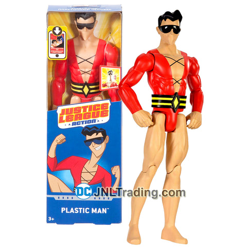 Year 2016 DC Comics Justice League Action Series 12 Inch Tall Figure - PLASTIC MAN FPC65 with 11 Points of Articulation and Extendable Neck