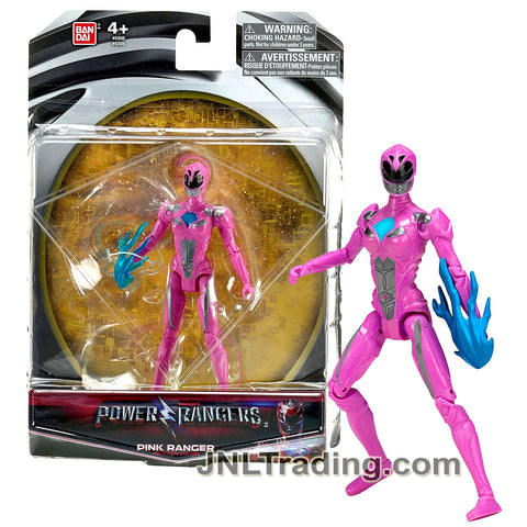 Year 2016 Saban's Power Rangers Movie Series 5 Inch Tall Action Figure - Action Hero PINK RANGER with Blue Flame