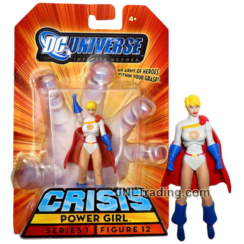 Year 2008 DC Universe Series 1 Infinite Heroes Crisis 4 Inch Tall Action Figure #12 - Hero POWER GIRL