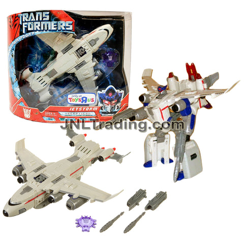 Year 2007 Transformers Movie All Spark Power Series Ultra Class 9 Inch Figure - Decepticon JETSTORM with Electronic Lights and Sounds (Cargo Plane)
