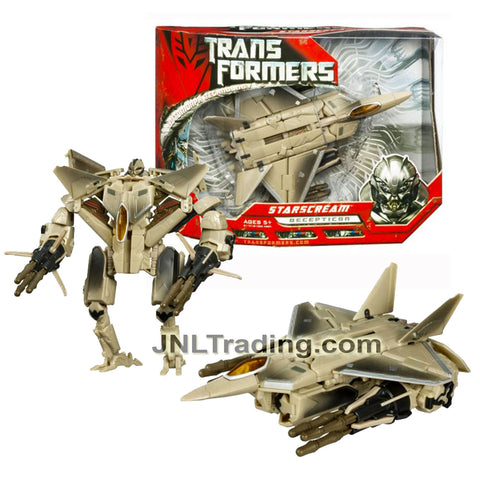 Year 2006 Transformers Movie Series Voyager Class 7 Inch Tall Figure - Decepticon STARSCREAM with Forearm Missile Launchers (F-22 Raptor Jet)