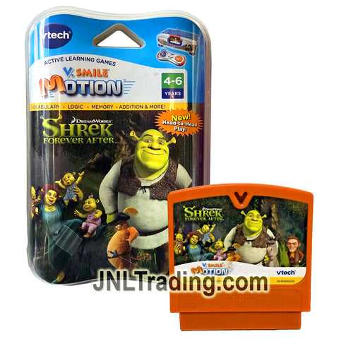 Year 2010 VTech V.Smile Motion Active Learning Games SHREK Forever After (Teaches: Vocabulary, Logic, Memory, Addition & More)