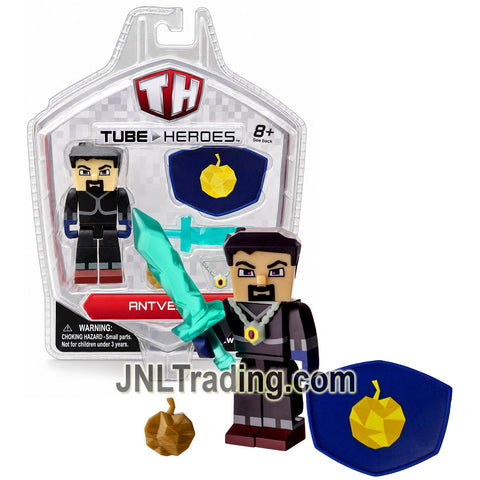 Year 2015 Jazwares Tube Heroes 2.5 Inch Figure - ANTVENOM with Diamond Sword, Golden Apple and Necklace