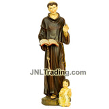 Giovanni Catholic Religious Church Home Decor Resin Sculpture 16 Inch Saint Figurine Christian Statue - St. Anthony of Padua with Infant Jesus