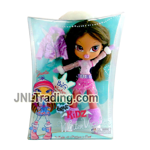 MGA Entertainment Bratz Big Kidz Winter Vacation Series 14 Inch Doll - YASMIN in Pink Tops and Skirts with Earrings, Jacket, Gloves and Boots