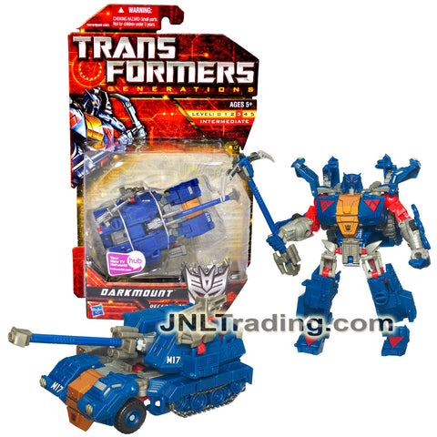 Year 2010 Transformers Generations Series Deluxe Class 6 Inch Tall Figure - DARKMOUNT with Pick Axe Cannon (Half Track Tank)