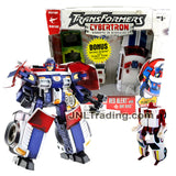 Year 2005 Transformer Cybertron Series Deluxe Class 6 Inch Tall Figure - RED ALERT with Cyber Planet Key and Mini-Con DIRT BOSS with Tin Box
