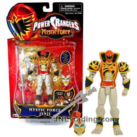 Year 2006 Power Rangers Mystic Force Series 6 Inch Tall Action Figure - MYSTIC FORCE JENJI with Alternative Head, Sword and Special Card