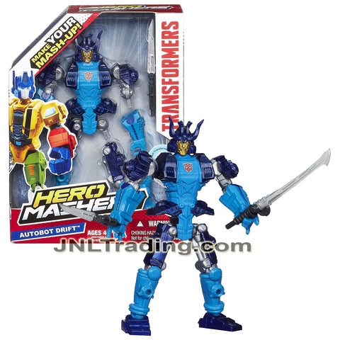 Year 2013 Transformers Hero Mashers Series 6 Inch Tall Figure - AUTOBOT DRIFT with Detachable Hands and Legs Plus Tanto and Katana Swords