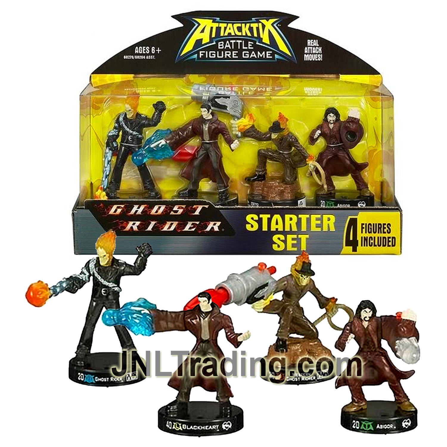 Year 2006 Attacktix Battle Figure Game Marvel Series 4 Pack