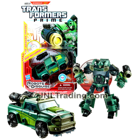 Year 2012 Transformers RID Prime Series Deluxe Class 6 Inch Tall Figure - SERGEANT KUP with Snap-On Cannons Plus DVD (Pick-Up Truck)