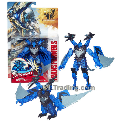 Year 2013 Transformers Movie Age of Extinction Series Power Attacker 5.5 Inch Tall Figure - Dinobot STRAFE with Spin Attack Action (Pteranodon)
