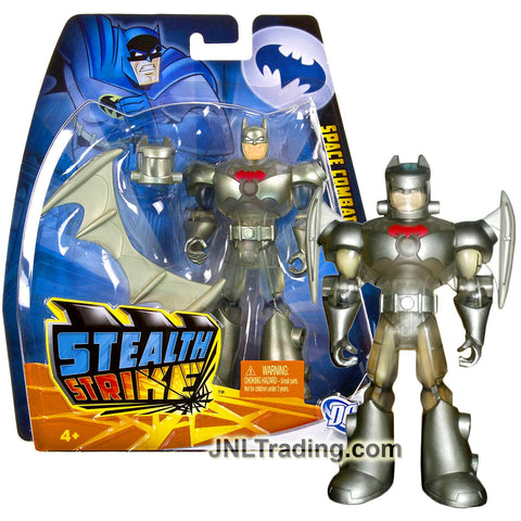 Year 2011 DC Batman The Brave and The Bold Stealth Strike Series 5 Inch Tall Figure - SPACE COMBAT BATMAN X1253 with Helmet and Bat-Wing