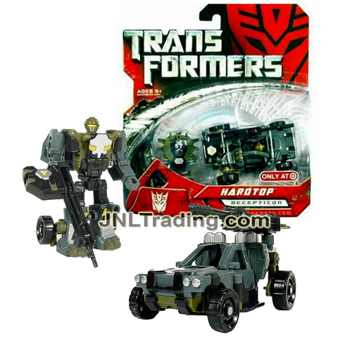 Year 2007 Transformers Movie Series Exclusive Scout Class 4 Inch Tall Figure - Decepticon HARDTOP with Sniper Rifle and Cyber Key (Dune Buggy)