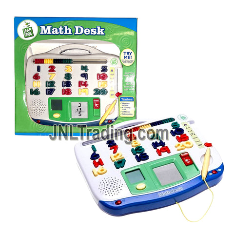 Year 2002 Leap Frog MATH DESK  with LCD Screen, Sound and 6 Game Modes