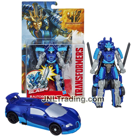 Year 2013 Transformers Movie Age of Extinction Series Power Attacker 5.5 Inch Tall Figure - AUTOBOT DRIFT with Sword Slash Feature (Bugatti)