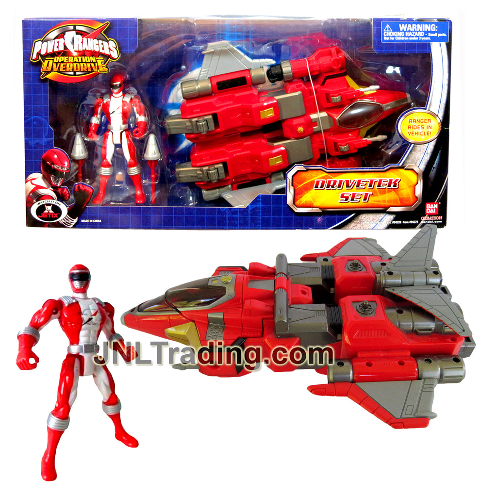 Year 2007 Power Rangers Operation Overdrive 11 Inch Long Vehicle Set ...
