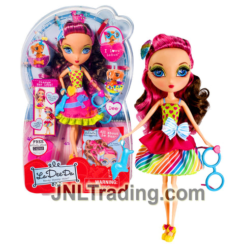 Year 2013 La Dee Da All About Le Bun Series 10 Inch Doll - DEE with Glasses and Doll Stand