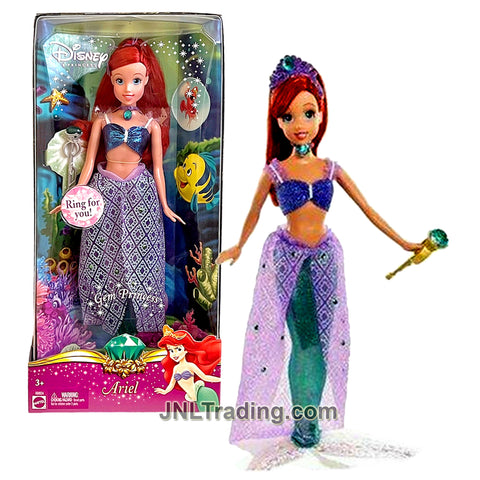 Year 2006 Disney Gem Princess Series 12 Inch Doll - ARIEL K6924 with Tiara and Scepter