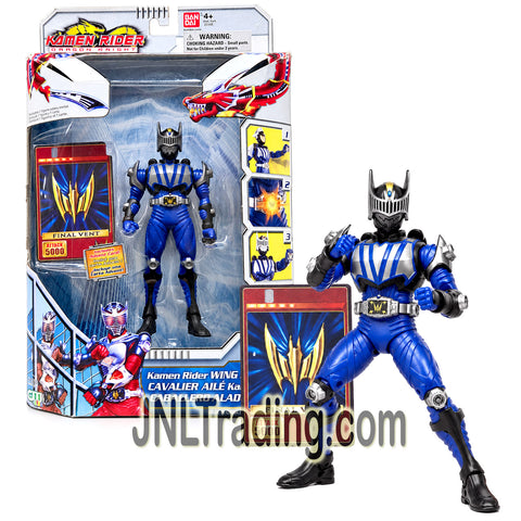 Year 2009 Bandai Kamen Rider Dragon Knight 6 Inch Action Figure - WING KNIGHT with Final Vent Advent Card 33942