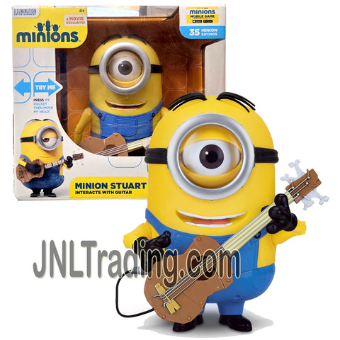 Illumination Entertainment Minions Movie Exclusive 8-1/2 Inch Tall Electronic Figure - MINION STUART Interacts with Guitar