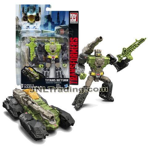 Year 2015 Transformers Titans Return Series 5-1/2 Inch Tall Robot Figure - FUROS & HARDHEAD with Blaster, Shoulder Cannon & Card (Vehicle:Tank)