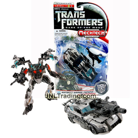Year 2011 Transformers Dark of the Moon Movie Series Deluxe Class 6 Inch Tall Figure - AUTOBOT ARMOR TOPSPIN with Combat Claw Blaster (Race Car)