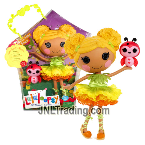 Lalaloopsy Sew Magical! Sew Cute! 12 Inch Tall Button Doll - Mari Golden Petals with Pet Ladybug