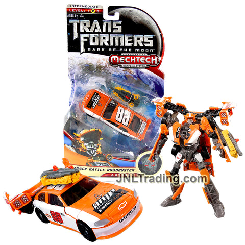 Year 2011 Transformers Dark of the Moon Series Deluxe Class 6 Inch Tall Figure - TRACK BATTLE ROADBUSTER with Blaster Saw (Race Car)