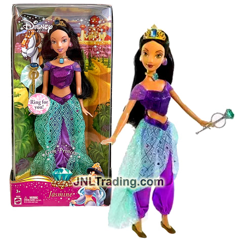 Year 2006 Disney Gem Princess Series 12 Inch Doll - JASMINE K6928 with Tiara, Necklace and Scepter