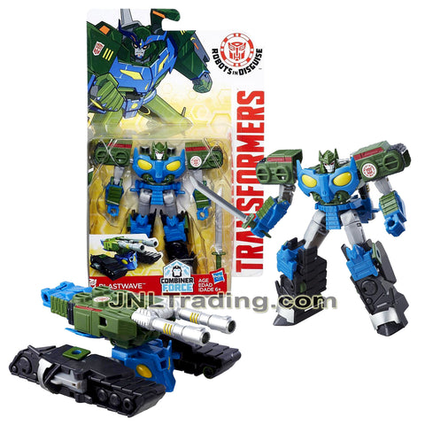 Year 2016 Transformers Robots in Disguise Combiner Force Warriors Class 5.5 Inch Tall Figure - BLASTWAVE with Sword (Battle Tank)