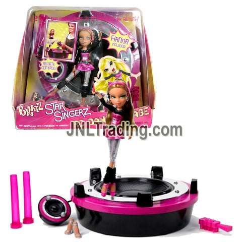 MGA Entertainment Bratz Star Singerz Remote Control RC Dance Stage Set with Real Lights & Sounds Plus Fianna Doll with Extra Shoes and Hairbrush