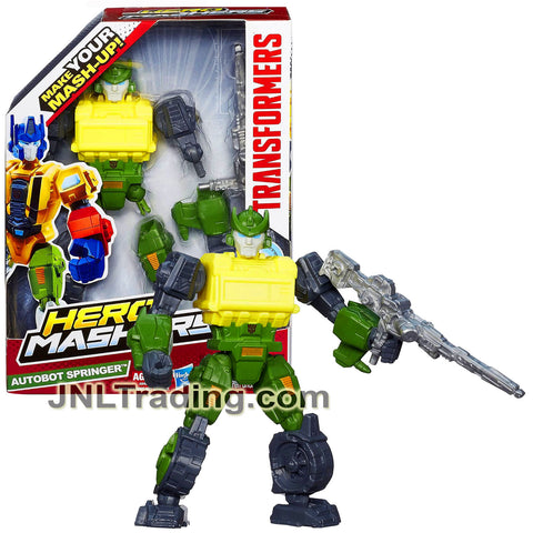 Year 2013 Transformers Hero Mashers Series 6 Inch Tall Figure - AUTOBOT SPRINGER with Detachable Hands and Legs Plus Blaster Rifle