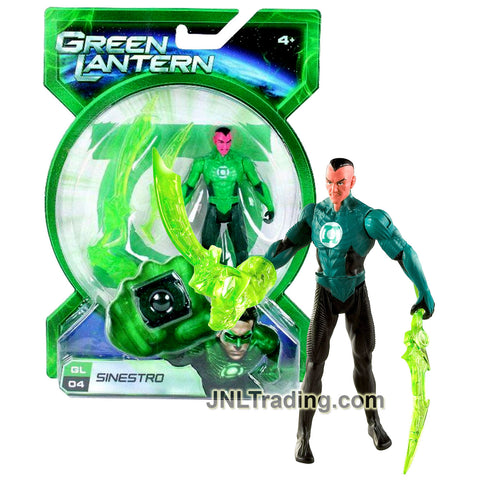 Year 2010 DC Green Lantern Movie Power Ring Series 4 Inch Tall Action Figure - GL04 SINESTRO with Twin Sword Constructs and Ring For You
