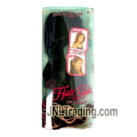 MGA Entertainment Bratz Hair Style Series Accessories - HAIR EXTENSIONS (Black Color) with Easy Clip