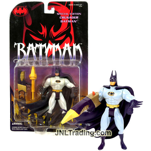 Kenner Year 1995 Batman Special Edition Series 5 Inch Tall Action Figure - CRUSADER BATMAN with Missile Launcher and 1 Missile