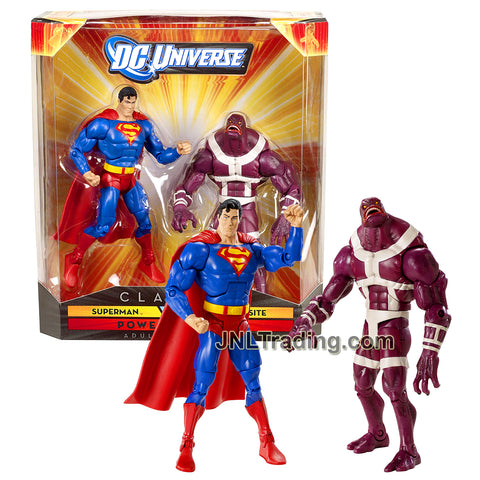 Year 2010 DC Universe Classics EXCLUSIVE Series 2 Pack 6-1/2 Inch Tall Action Figure Set - POWER STRUGGLE - SUPERMAN vs. PARASITE