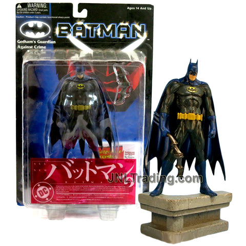 Yamato DC Comics Wave 1 Batman "Gotham's Guardian Against Crime" Series 6 Inch Tall Action Figure - BATMAN with Batarang and Display Base