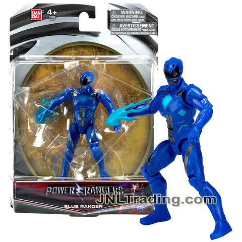 Year 2016 Saban's Power Rangers Movie Series 5 Inch Tall Action Figure - Action Hero BLUE RANGER with Blue Flame