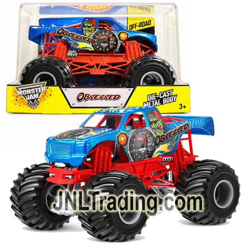Year 2014 Hot Wheels Monster Jam 1:24 Scale Die-Cast Metal Monster Truck – OBSESSED BGH45 with Monster Tires, Working Suspension & 4-Wheel Steering