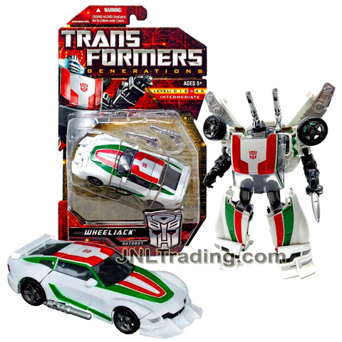 Year 2010 Transformers Generations Series Deluxe Class 6 Inch Tall Robot Action Figure - Autobot WHEELJACK with Converting Blaster (Vehicle Mode: Sports Car)