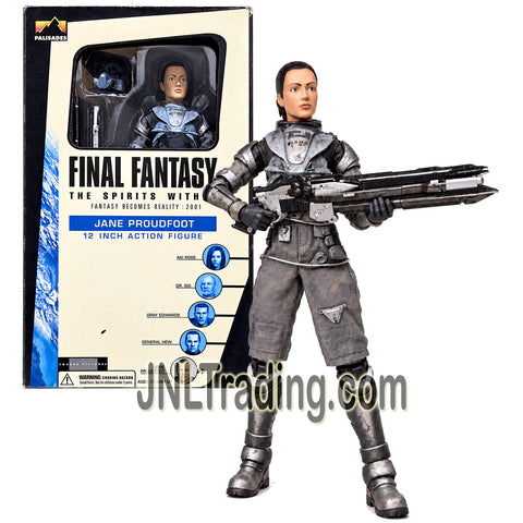 Year 2001 Palisades Final Fantasy: The Spirits Within 12 Inch Action Figure - JANE PROUDFOOT  with Helmet and Rifle