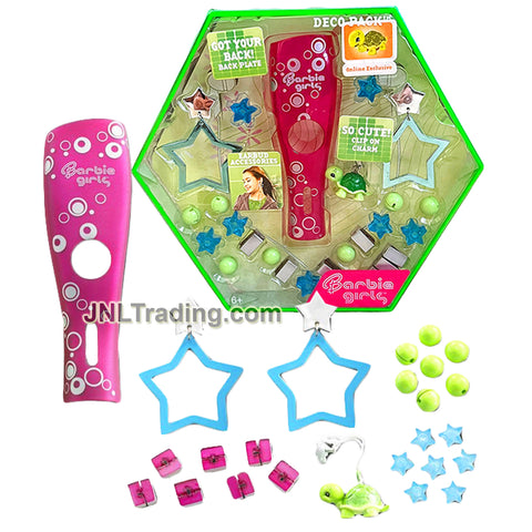 Year 2007 Barbie Girls Deco Pack with Snap-On Beads, Earrings and Turtle Charm L4852