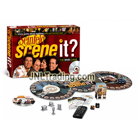 Year 2008 Brand New Factory Sealed Mattel Screenlife Family Party Game Collectible Vintage TV Show Game Seinfeld Scene It? DVD Trivia Board Game