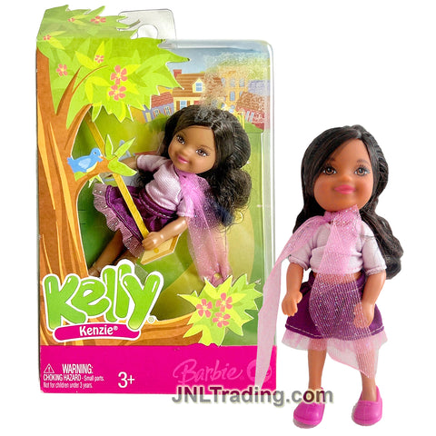 Year 2007 Barbie Kelly Series 5 Inch Doll - Sunflower Park African American Toddler KENZIE L4376 with Scarf
