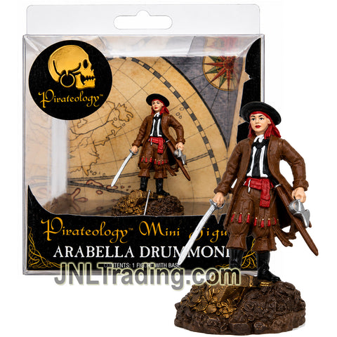 Year 2006 Pirateology 3 Inch Pirate Mini Figure : ARABELLA DRUMMOND with Base