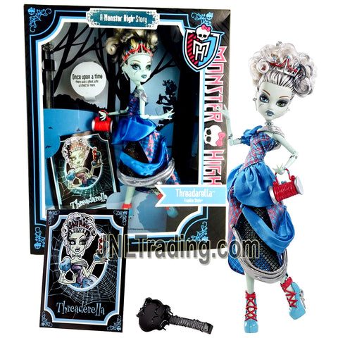 Year 2012 Monster High Once Upon a Time Story Series 11 Inch Doll - FRANKIE STEIN as THREADARELLA with Purse, Hairbrush & Storybook Cover Shot