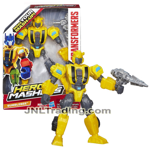 Year 2013 Transformers Hero Mashers Series 6 Inch Tall Figure - BUMBLEBEE with Detachable Hands and Legs Plus Blaster Gun