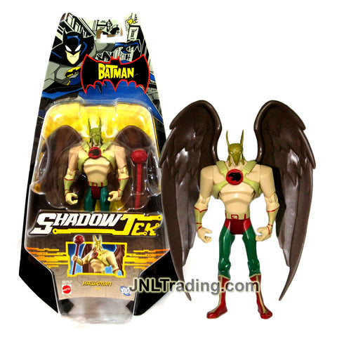 Year 2007 The Batman Animated ShadowTek Series 5.5 Inch Tall Action Figure - Carter Hall aka HAWKMAN with Red Mace